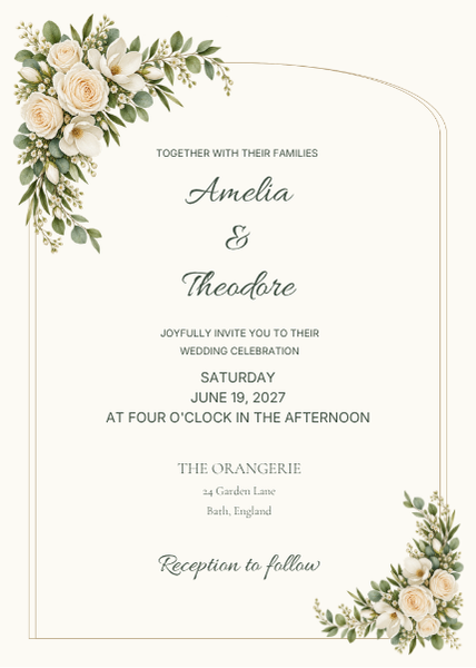 Sage Garden Estate invitation artwork